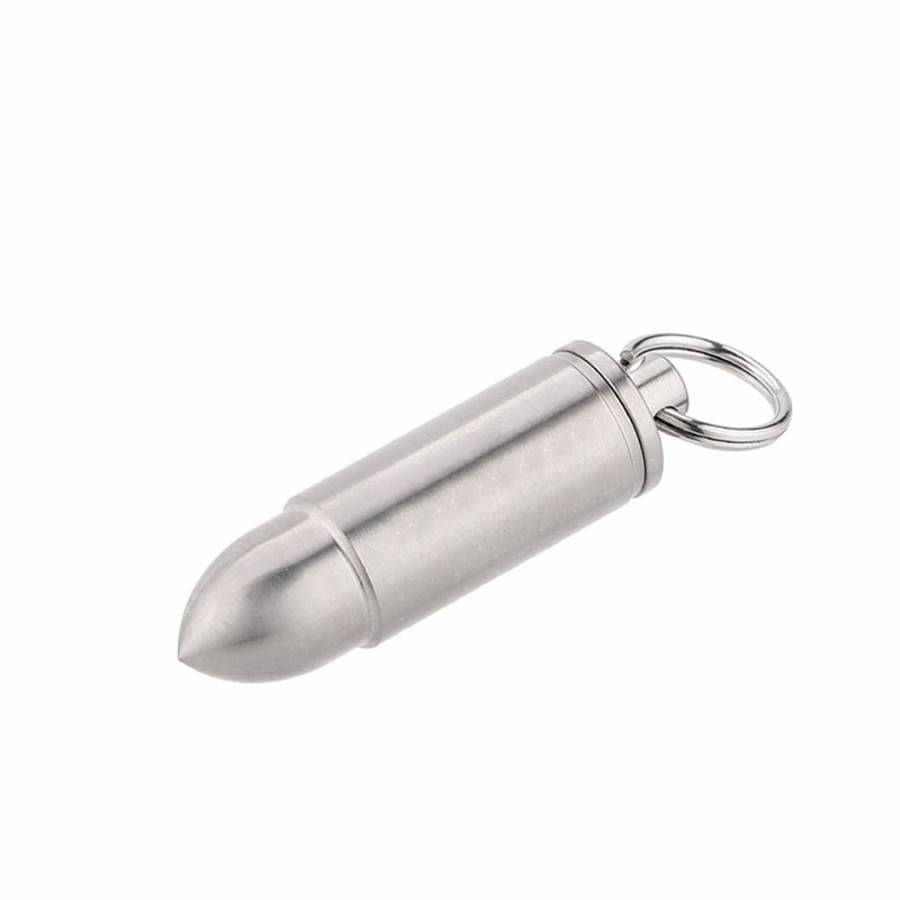 Титановый брелок капсула River Scout Bullet M-Size