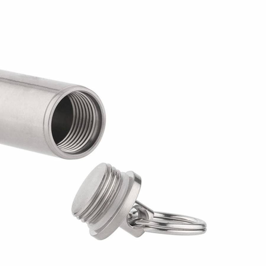 Титановый брелок капсула River Scout Bullet M-Size