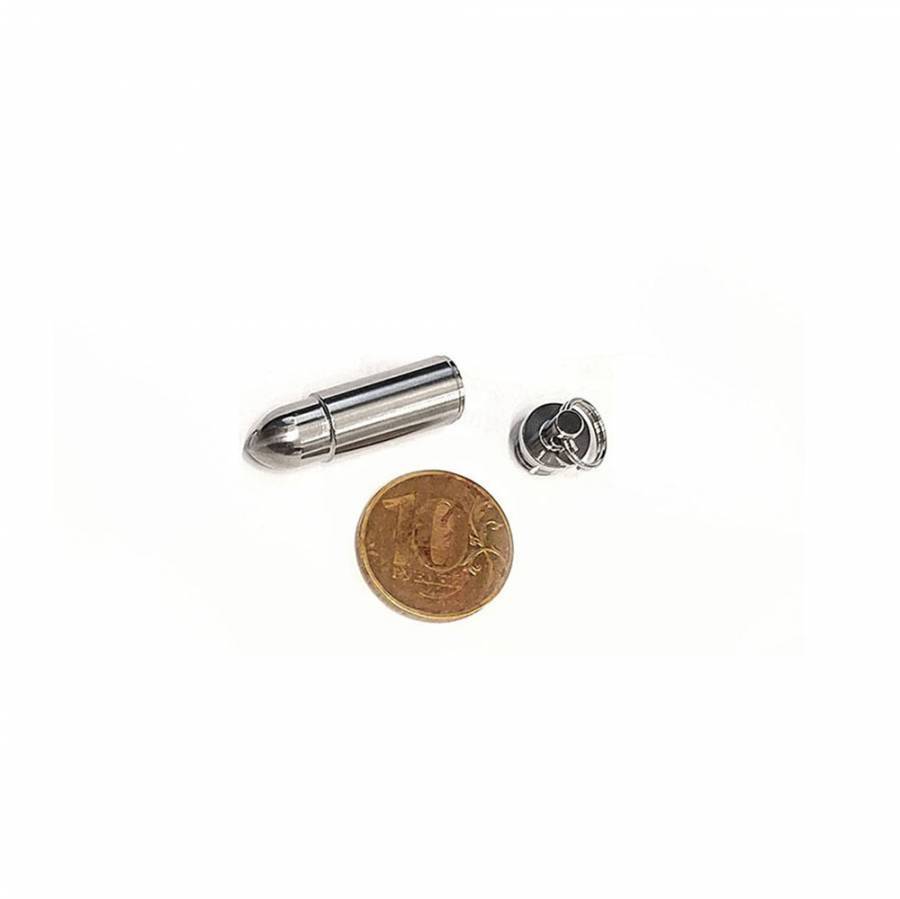 Титановый брелок капсула River Scout Bullet S-Size