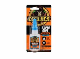 Суперклей Gorilla Ultimate, прозрачный, 15 г с защитой от засорения. США