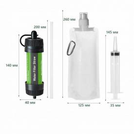 Фильтр для воды Water Filter Straw Green