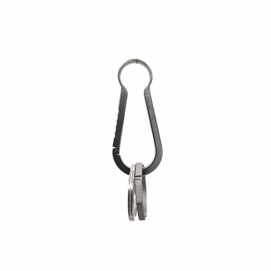Титановый карабин (брелок для ключей) L-Size c кольцами Round Ring и Octagon